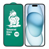 Vidrio Tortuga Borde Goma Para iPhone 15 Plus