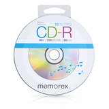 Memorex 99055 40 x 700 mb 80 min Music Cd-r Discos, 10 pack