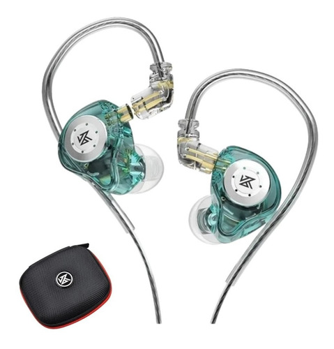 Kz Edx Pro In Ear Sem Mic + Case Retorno De Palco Monitor