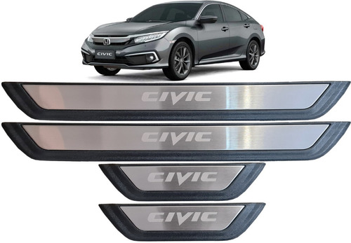 Estribos De Protección Honda Civic Sedan 2020- 2021