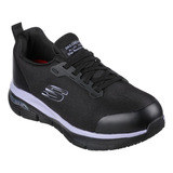 Calzado De Seguridad Skechers Work Mujer Evzan 108057-bkpr