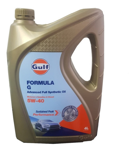 Aceite Sintetico 5w40 Gulf Formula G 4 Litros Nafta