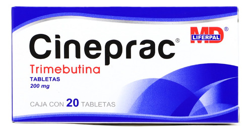 Cineprac Trimebutina C/20 Tabletas De 200 Mg Liferpal Md