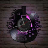 Timethink Reloj De Pared Con Temática Musical De Guitarra De