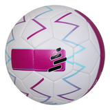 Balón De Fútbol Cosido A Maquina Oka Pro 6.0 Peso 420 Gr. Color Blanco/morado