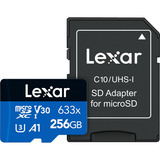 Lexar Memoria Micro Sd 256gb Clase 10 100mbs 633x U3 V30 A1