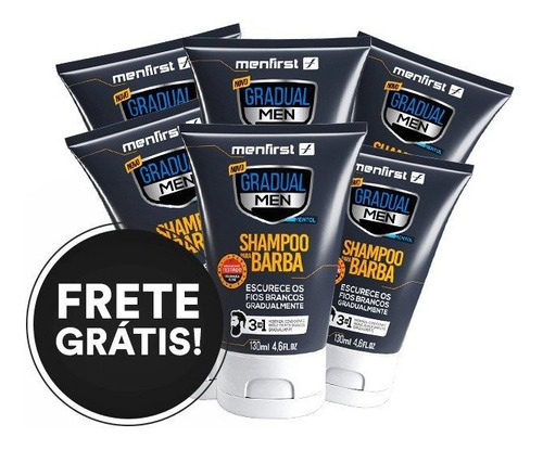 Shampoo Gradual Men Barba (6x)