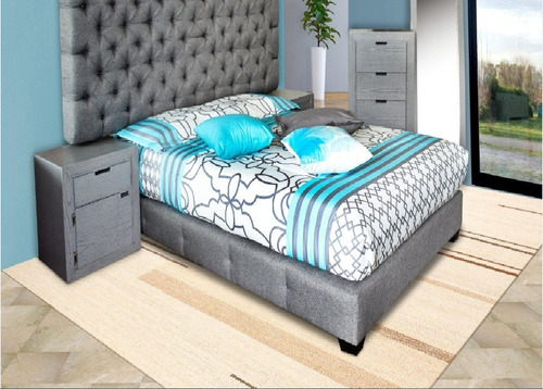 Box  Base De Cama Moderno Individual