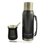 Set De Mate Termo Mate Doble Capa Acero Inoxidable