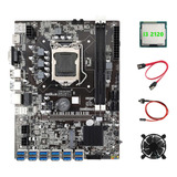 Placa Base B75 Eth Miner De 12 Pcie A Usb3.0+i3 2120 Cpu+coo