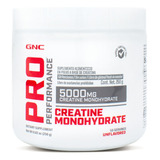 Gnc Pro Performance Creatina Monohidratada 5000 Mg - 250 Gr Sabor Sin Sabor