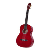 Guitarra Criolla Parquer Custom Niño 1/4 Rojo Funda Cuota