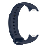 Pulseira Silicone Trava Metal Sport Para Xiaomi Mi Band 8 Cor Azul-marinho