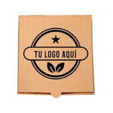 100 Cajas Alitas/papas Personaliza Tu Logo 17.5 Cm Corrugado