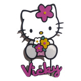 Pinche Torta Caketopper Hello Kitty Impre 3d Personalizado