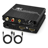 Extractor De Audio Hdmi 2.0, Tendak Hdmi A Hdmi Con Óptica S