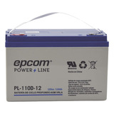Batería Epcom Panel Solar 12v 110ah Agm-vrla Ciclo Profundo