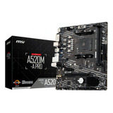 Tarjeta Madre Msi A520m-a Pro Am4 Matx Ddr4 Hdmi Dvi M.2