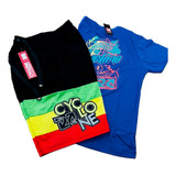 Bermuda De Veludo Cyclone Reggae E Camiseta Summer