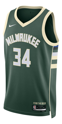 Jersey Nike Dri-fit Nba Swingman Milwaukee Bucks Icon 22/23