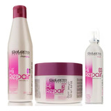 Hirepair Salerm -champú 250ml+mascarilla 250ml+finish 100 Ml