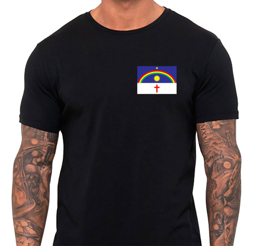 Camiseta Bandeira Estado Do Pernambuco Camisa Nordeste O30