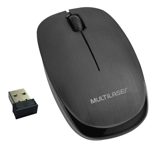 Mouse Sem Fio Preto Usb Multilaser - Mo251