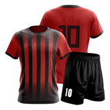 Conjunto Camiseta Premium + Short Numerado Futbol Basquet 
