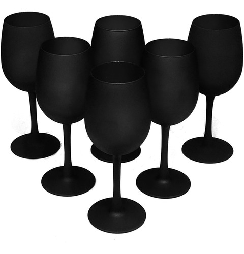 Set De 6 Copas Para Vino 8oz Color Pintado Mate 