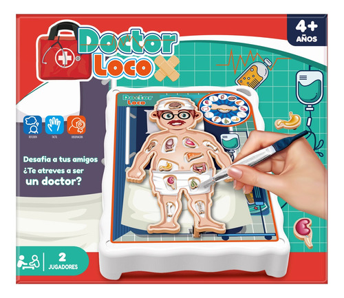 Juego De Mesa Doctor Loco Desafia A Tus Amigos