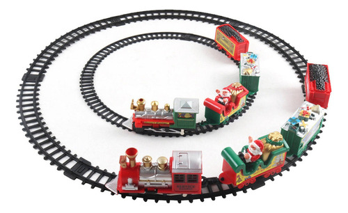 Juego De Trenes Navideños Juguete Papá Noel Para Regalo De .