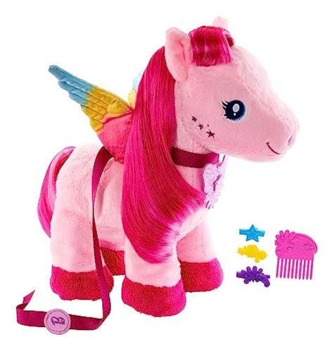 Barbie Un Toque De Peluches Mágicos, Peluche Pegaso Walk & F