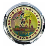 Espejo Compacto Doble De Cartera Souvenir Egipcio