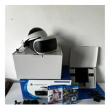 Playstation Vr Con Caja + Cables + Cam + 2 Moves - Leer  