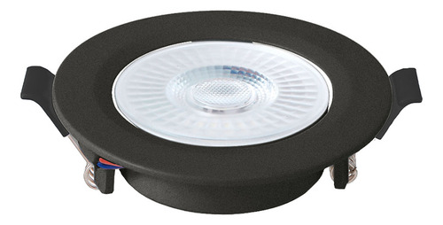 Luminária Spot Led Redondo Embutir Mr11 3w Preto 110v/220v