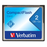 Tarjeta De Memoria Compact Flash De Verbatim, Capacidad De 2