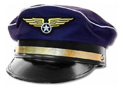 Gorra Kepis Marinero Capitan Piloto Aviador Sombrero Gorro