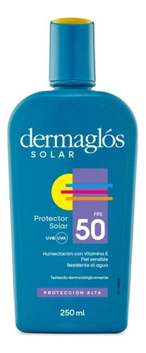 Protector Solar Dermaglós Fps 50 En Emulsión De 250 Ml