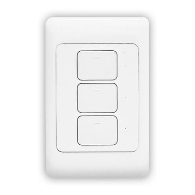Apagador Wi-fi Duosmart A30 3 Botones Compatibles Con Alexa Y Google Blanco