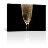 Cuadro Decorativo Canvas Vino Champagne Burbujeante En Copas