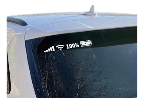 Sticker Wifi Señal Porcentaje Bateria Autos Suv Calcomanias