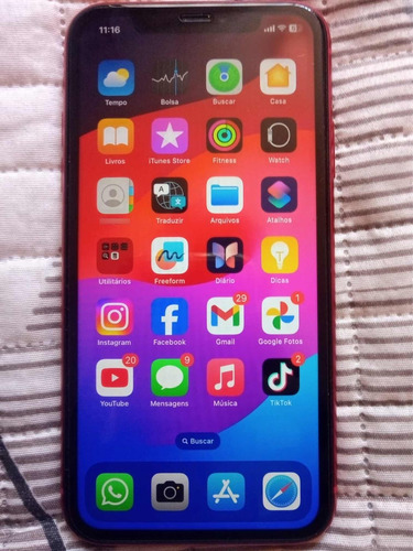 iPhone 11 64gb Red Original  Com Marca De Uso Na Tela.
