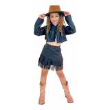 Conjunto Infantil Boiadeira Ana Castela Country Rodeio Rosa