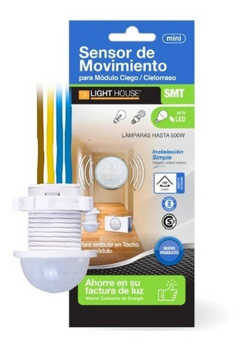 Sensor De Movimiento Mini Para Modulo Ciego / Cielorraso