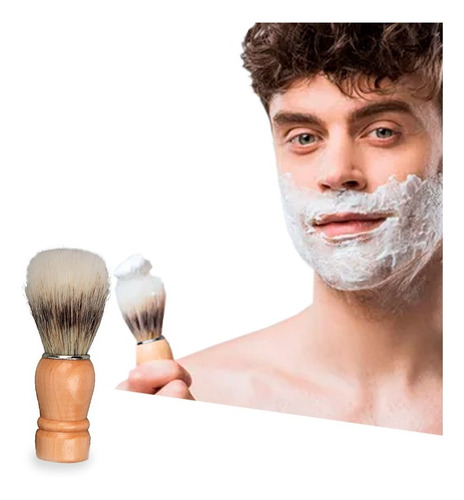 X6 U Brocha De Afeitar Barba Hombre Mango De Madera Obelisco