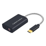 Adaptador Usb C A Jack Cablecreation Usb-c 0.138 In Negro