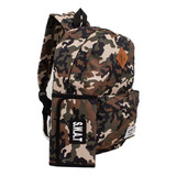 Mochila + Cartuchera Plegable Camuflado Combo Escolar