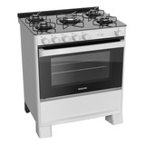 Fogao Fgv508br 5 Bocas De Piso Cook Mesa De Vidro Suggar Cor Branco Voltagem Bivolt