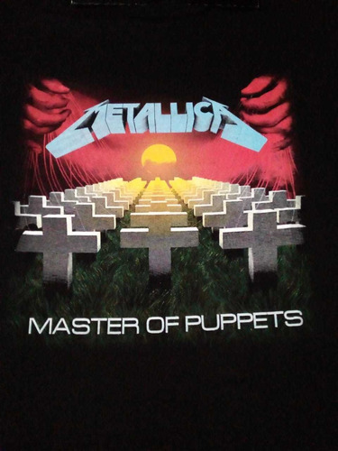 Remera-negra-metallica-masters Of Puppets
