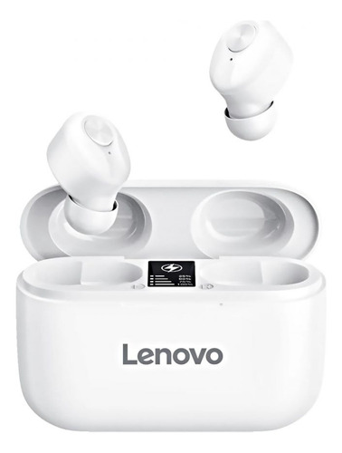 Auriculares In-ear Inalámbricos Lenovo Ht18 Blanco Con Luz Led